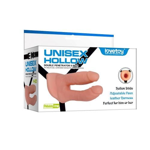 Страпон порожнистий Unisex Hollow Double Penetration 6& (6452LV3005)