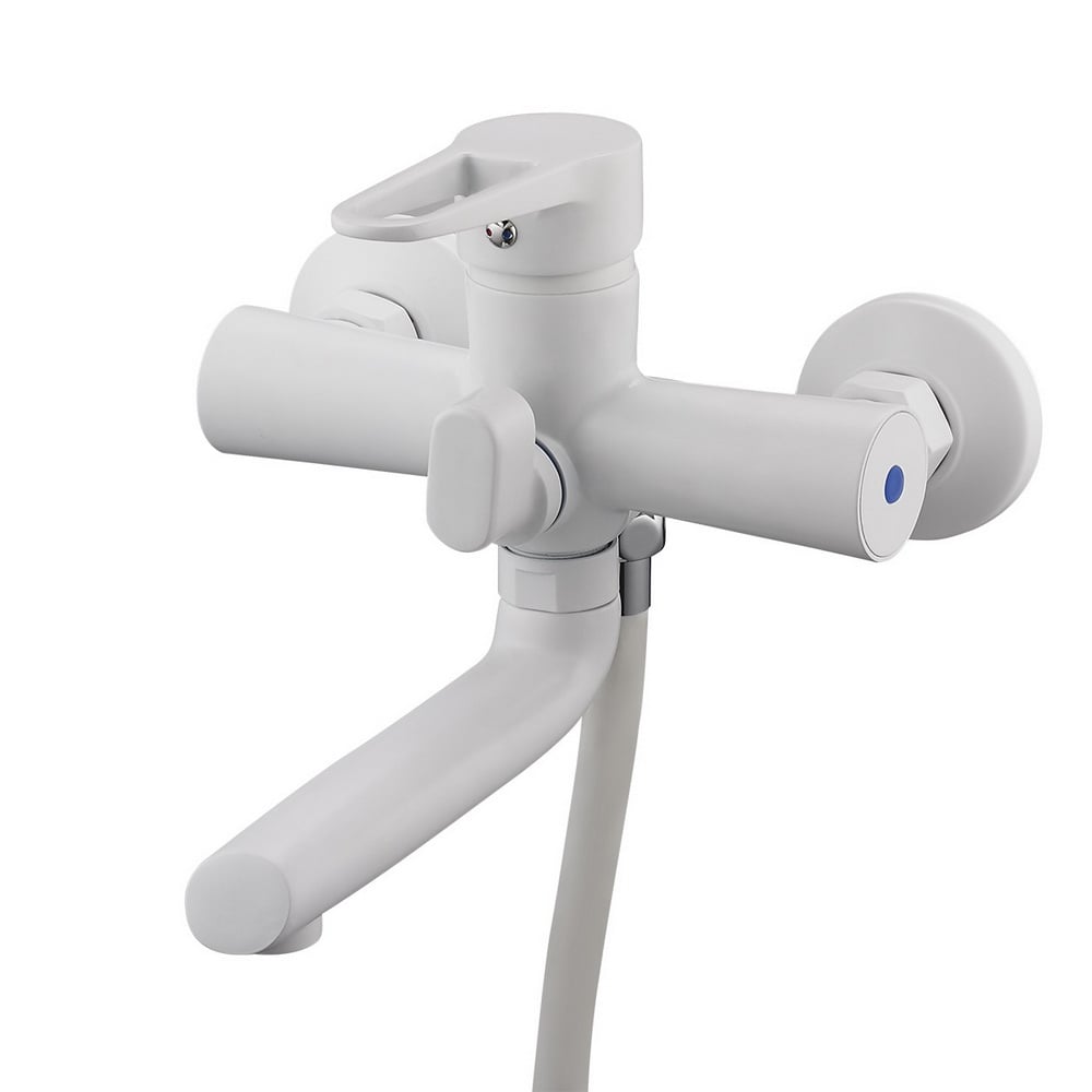 Смеситель для ванны Zegor PUD3-A045 W короткий нос Белый