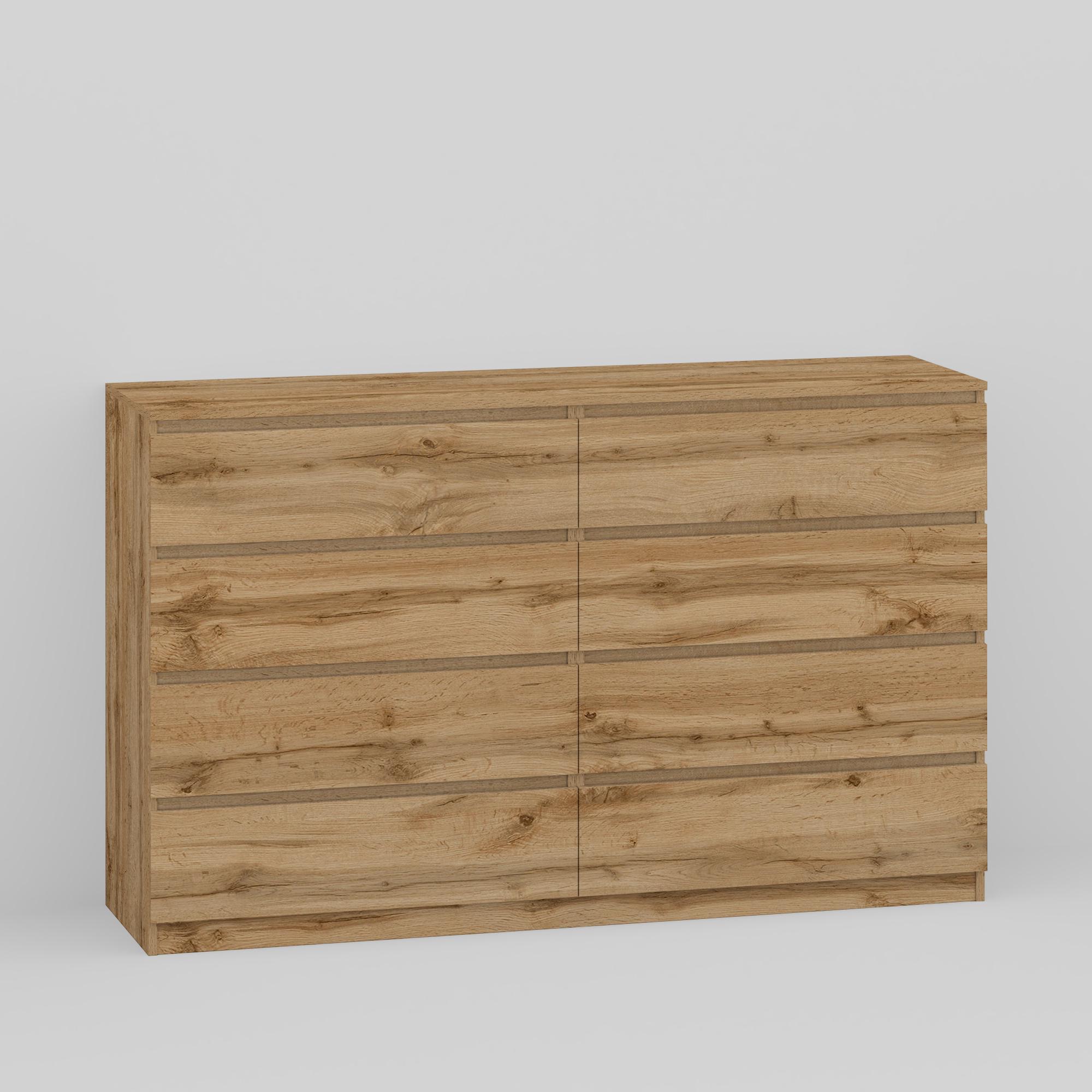 Комод на 8 шухляд без ручок Line KF8 1400x450x1035 мм Дуб Аппалачі - фото 2