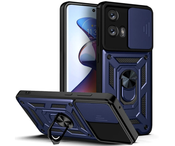 Чехол накладка Ricco Camera Sliding для Motorola Moto G24 Синий