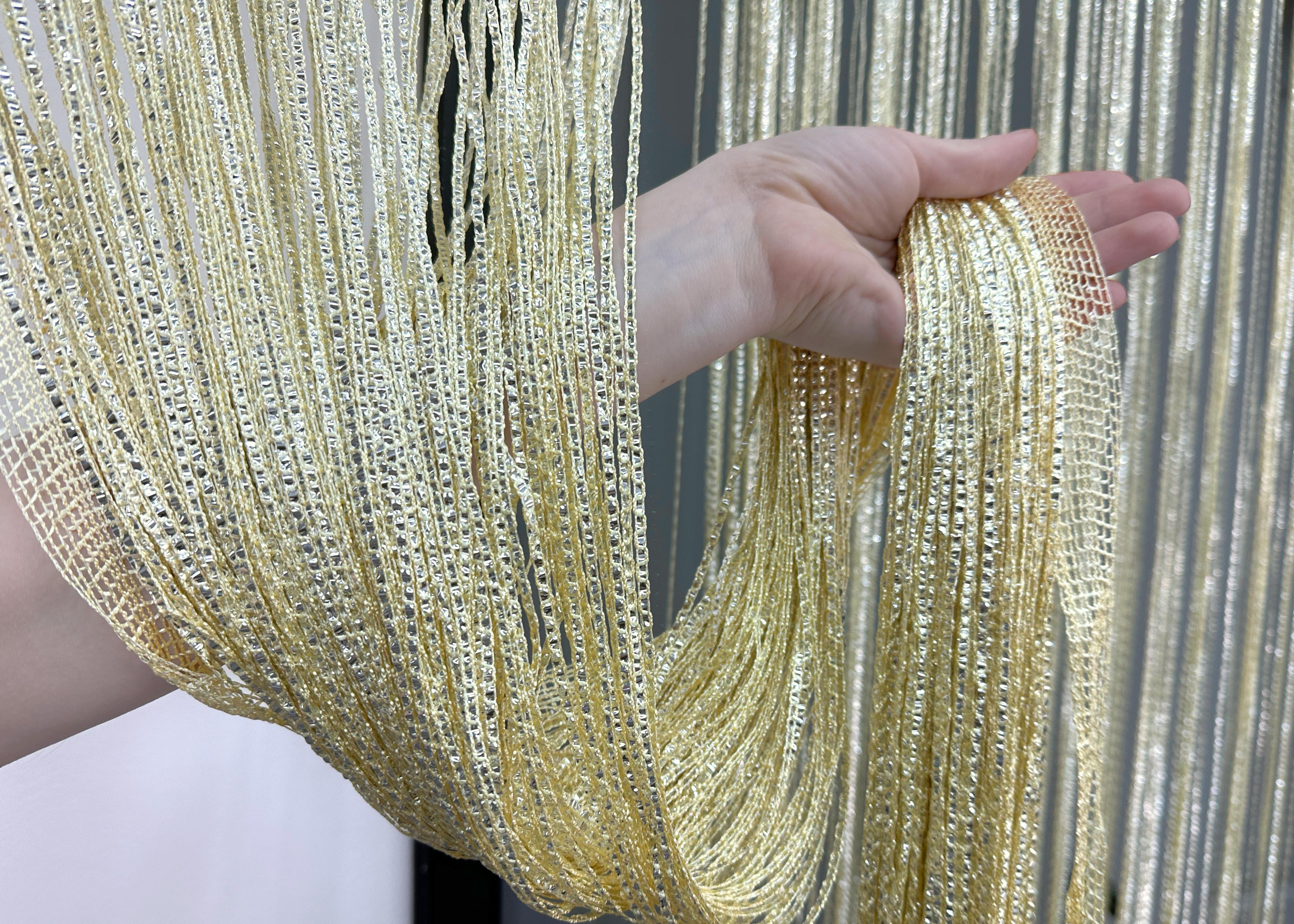 Шторы-нити Rovi Premium с люрексом 300х300 см Кремовый (61-116) - фото 5 Шторы-нити Rovi Premium с люрексом 300х300 см Кремовый (61-116) - фото 5