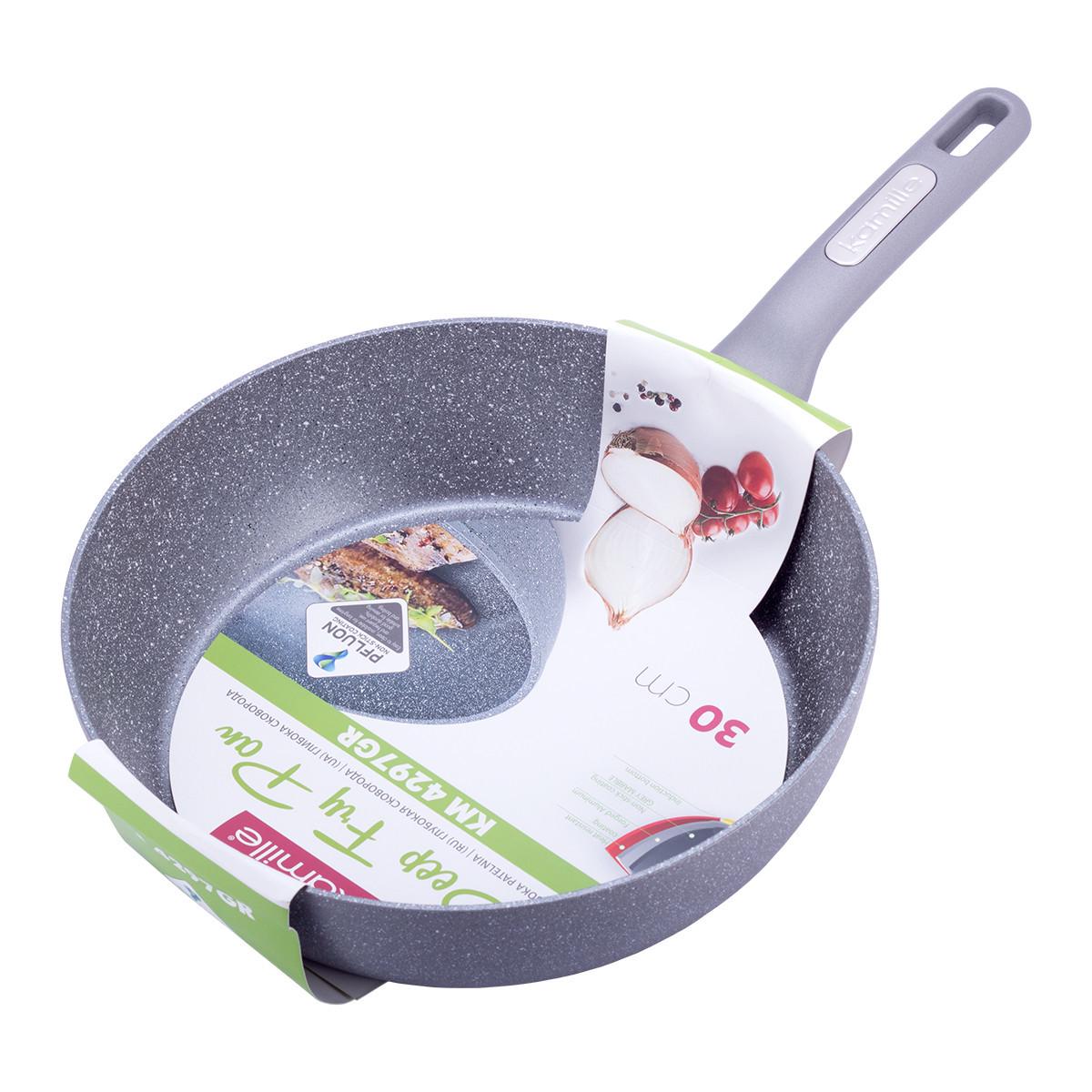 Сотейник Kamille KM-4297GR 30 см (100207) - фото 3