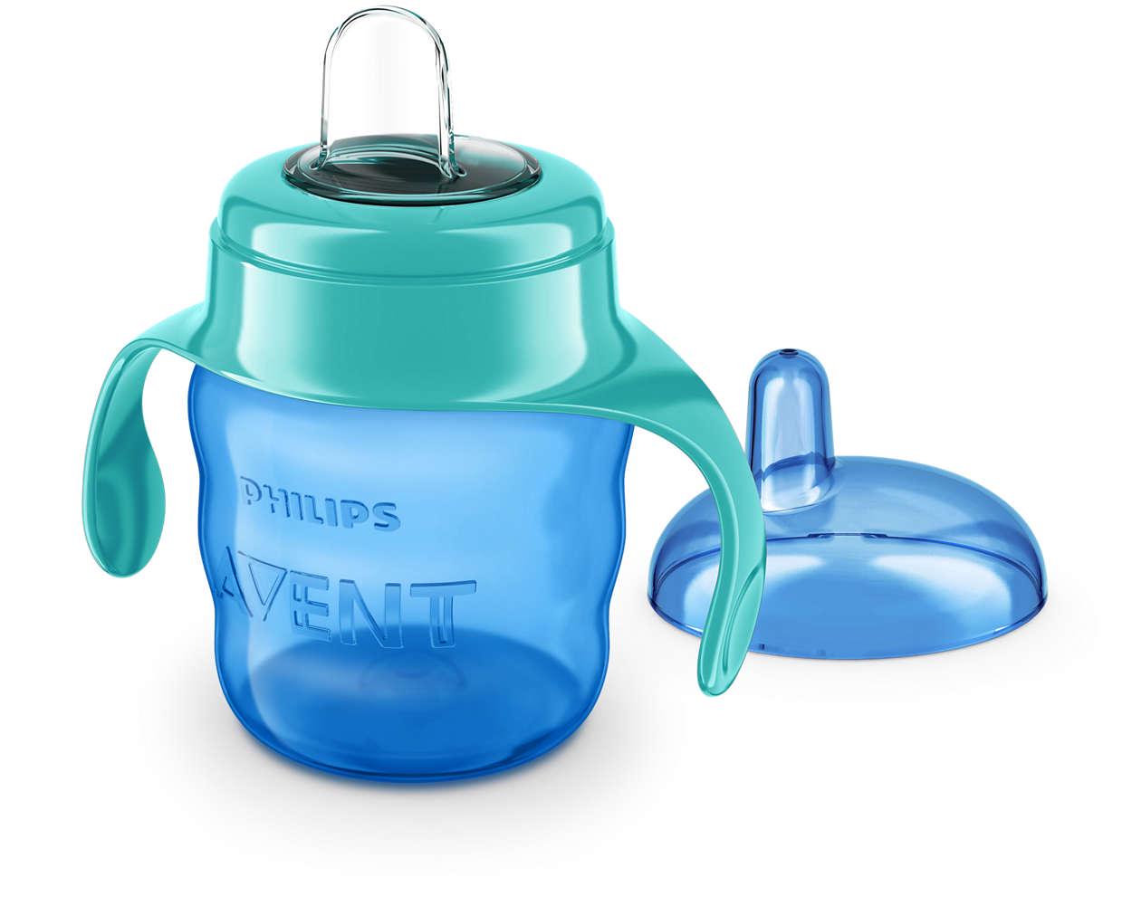 Поильник дитячий Philips Avent з м'яким носиком 200 мл Блакитний/Зелений (SCF551/05) - фото 2