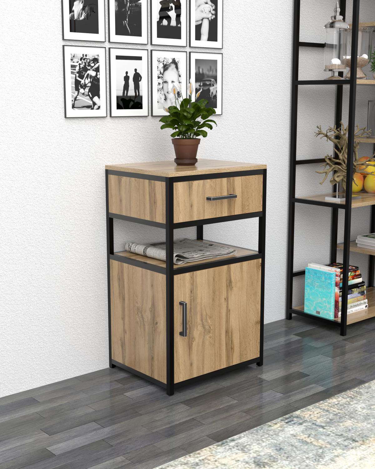 Тумба с ящиком EcoLoft Мирена лофт (DSP-1516-1) Тумба с ящиком EcoLoft Мирена лофт (DSP-1516-1)