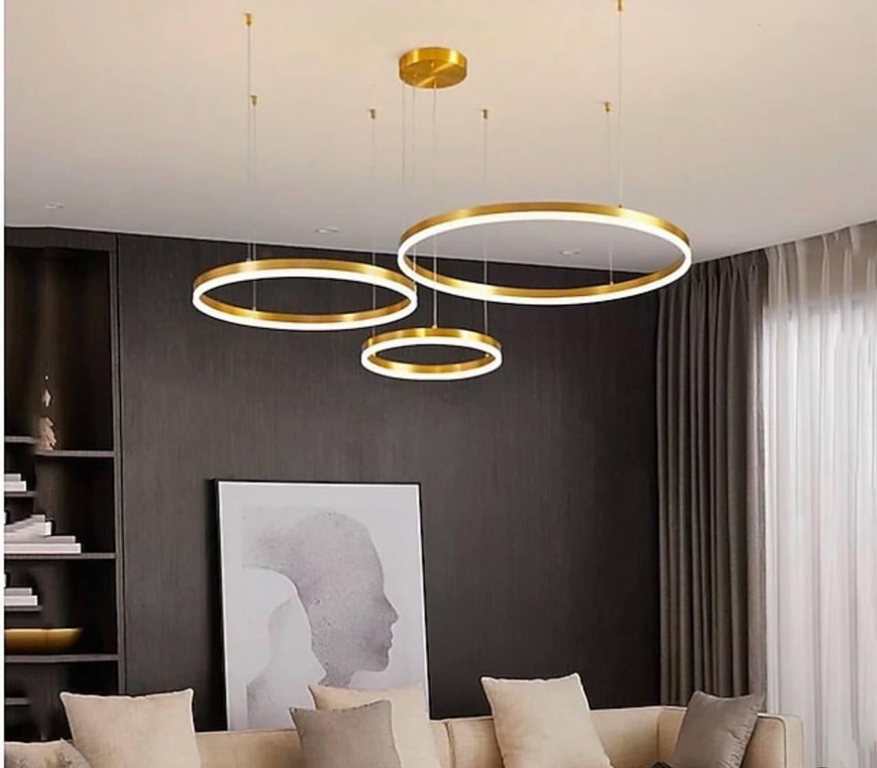 Люстра светодиодная Zilini ER029/60+40+20 120W Золотой (23885929)