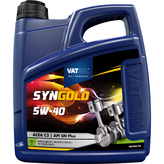 Моторное масло VATOIL 50011 SynGold 5W-40 4 л (11-4)