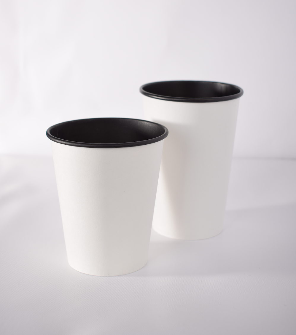 Стаканы бумажные 270 мл 50 шт. Бело-черный (00000000380)