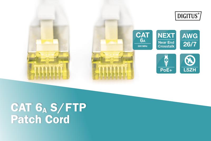 Патч-корд Digitus Cat 6a S-FTP AWG 26/7 15 м Серый (ERC-DK-1644-A-150) - фото 5