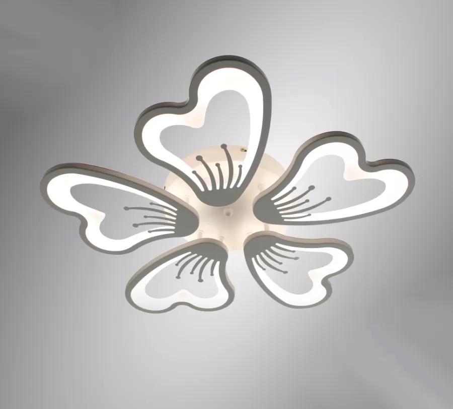 Люстра світлодіодна ESLLSE GLORY 80W 5F/APP/625x70/220V/IP20 White (27712926)