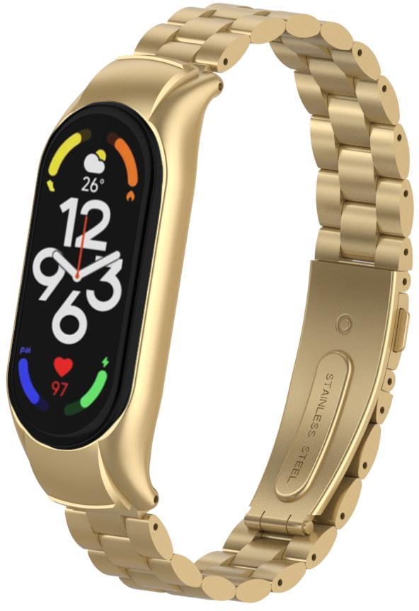 Ремешок металлический Shark для Mi Band 7 Brushed Gold (28021-16)