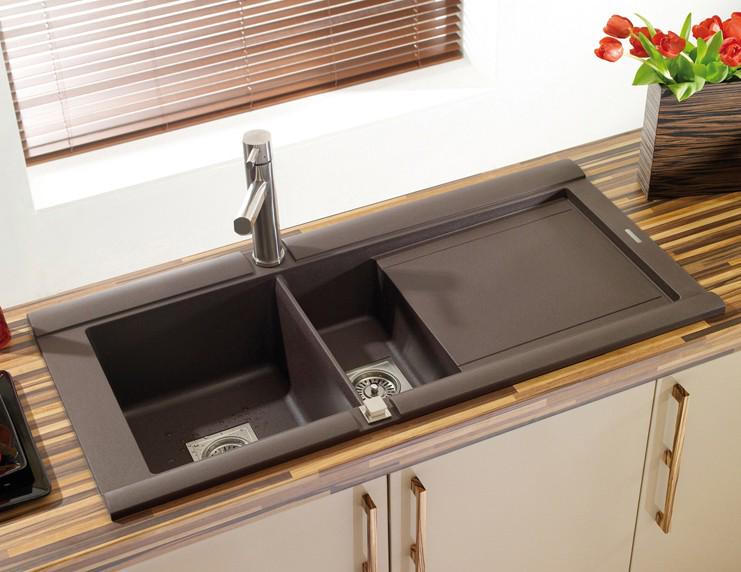 Кухонная мойка LONGRAN GEO 1.5B L Коричневый (2632) - фото 3 Кухонная мойка LONGRAN GEO 1.5B L Коричневый (2632) - фото 3