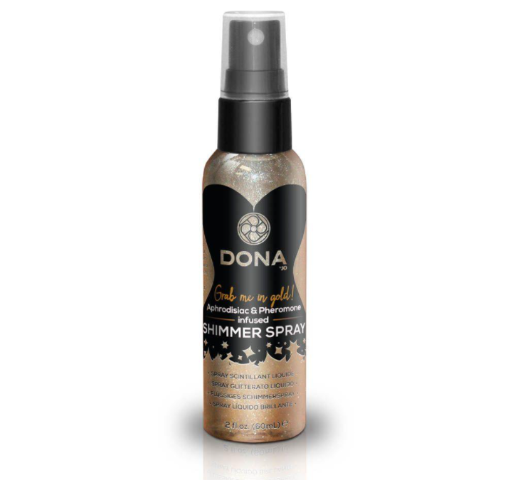 Спрей для тела DONA Shimmer Spray Gold с блестками и феромонами 60 мл (SO1531)