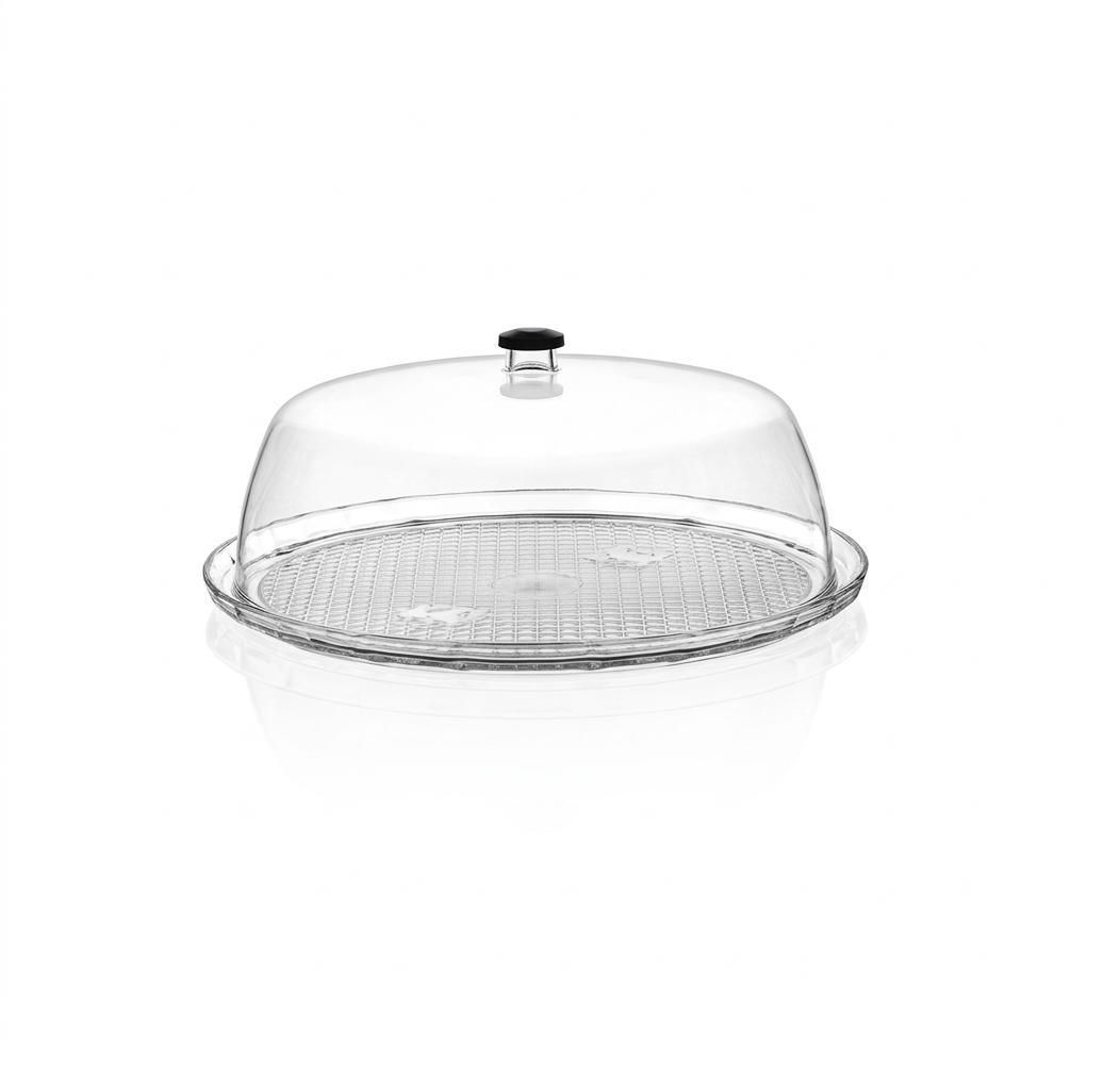 Крышка-купол Gastro Plast PC совместимая с подносом GFT-0014BL/GFT-0014tr/GF-0014BL Ø350 мм Прозрачный