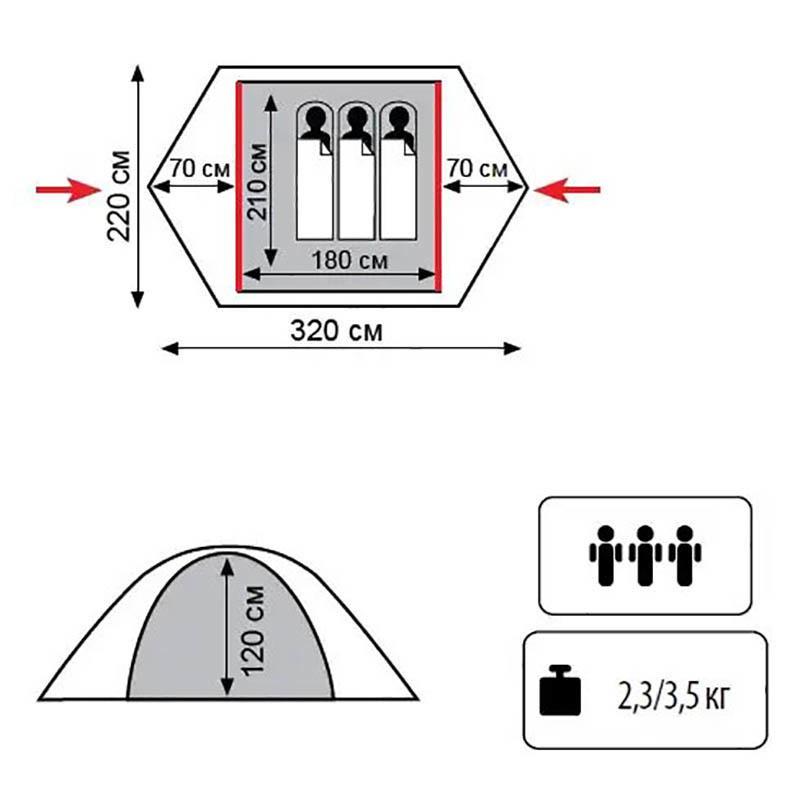 Палатка трехместная Tramp Lite Hunter 3 Camo (UTLT-001) - фото 23