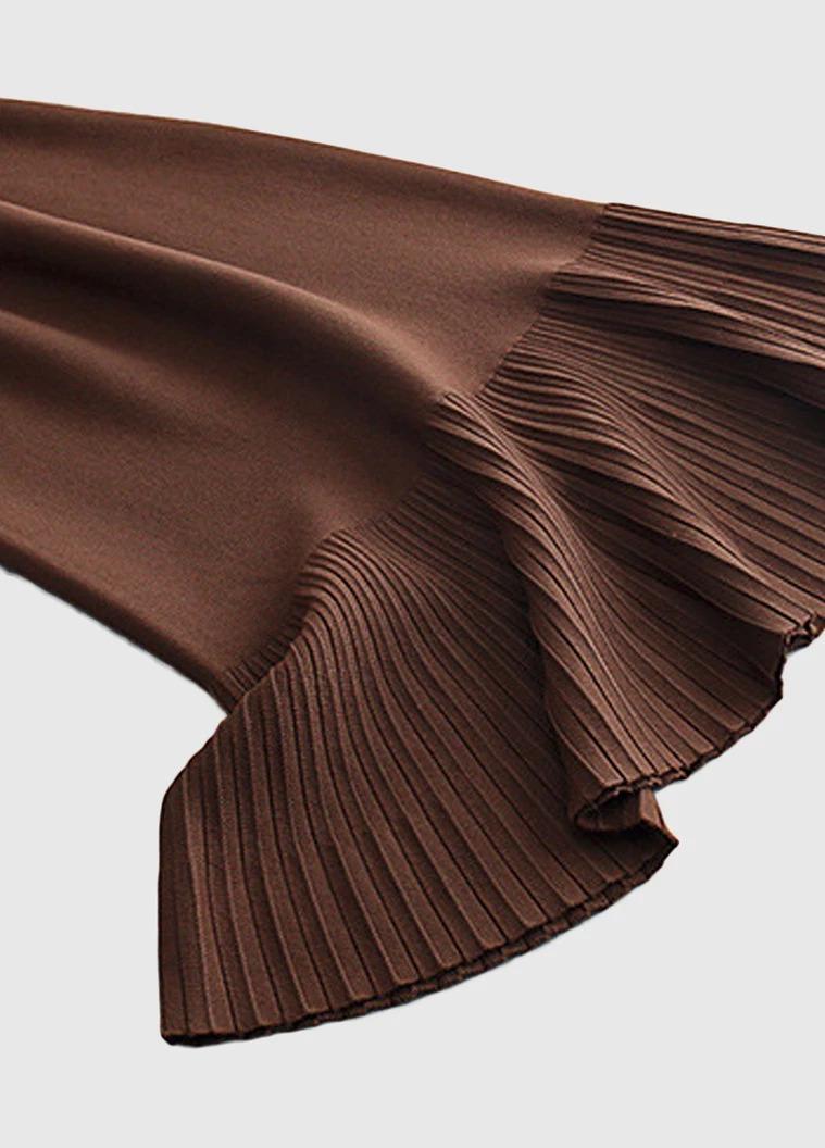 Юбка годи миди Forza Viva MW-KS-1978V-4 р. 42 Коричневый (MW-KS-1978V-4-42) - фото 6