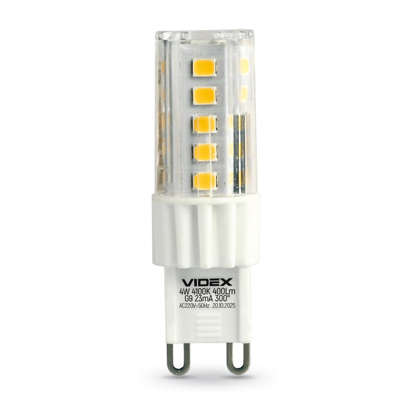 Лампа LED Videx G9S 4W G9 4100K Cиликон (25755) Лампа LED Videx G9S 4W G9 4100K Cиликон (25755)