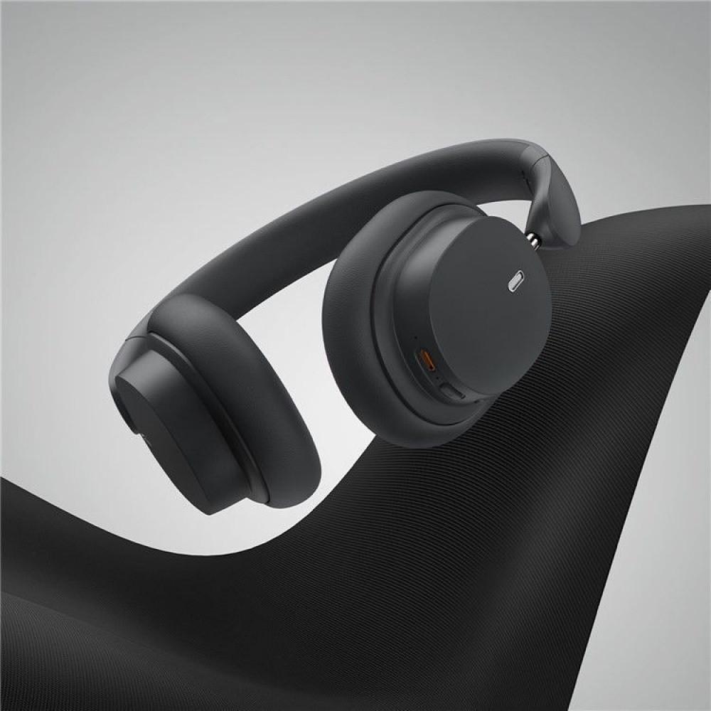 Навушники бездротові накладні Baseus Bowie D05 Bluetooth з комбінованим підключенням Gray (2212140961) - фото 6 Навушники бездротові накладні Baseus Bowie D05 Bluetooth з комбінованим підключенням Gray (2212140961) - фото 6