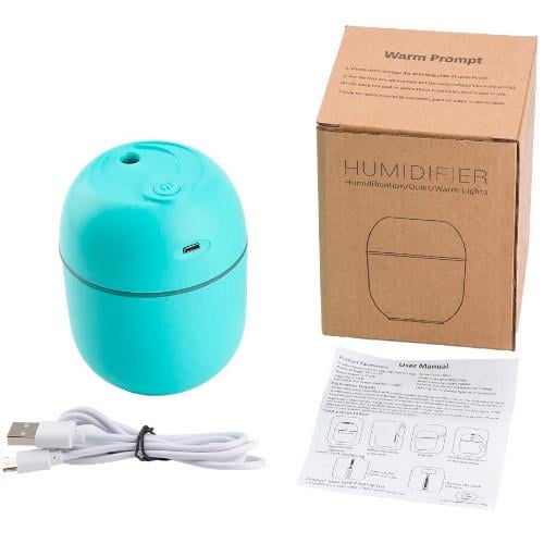 Зволожувач повітря Humidifier USB з підсвічуванням 220 мл Green (12910122) - фото 2