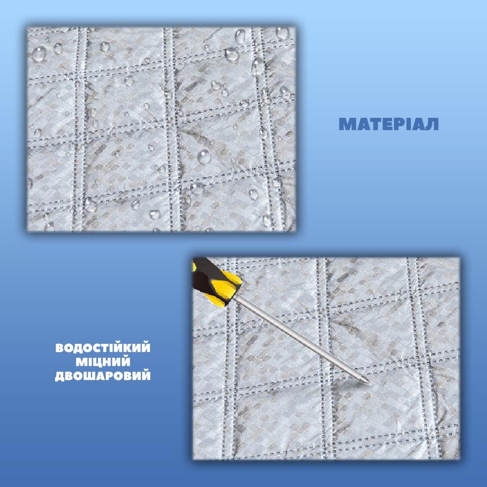 Чохол-накидка захисна від снігу на лобове скло автомобіля 140x110 см (NKDKBV-0633) - фото 7