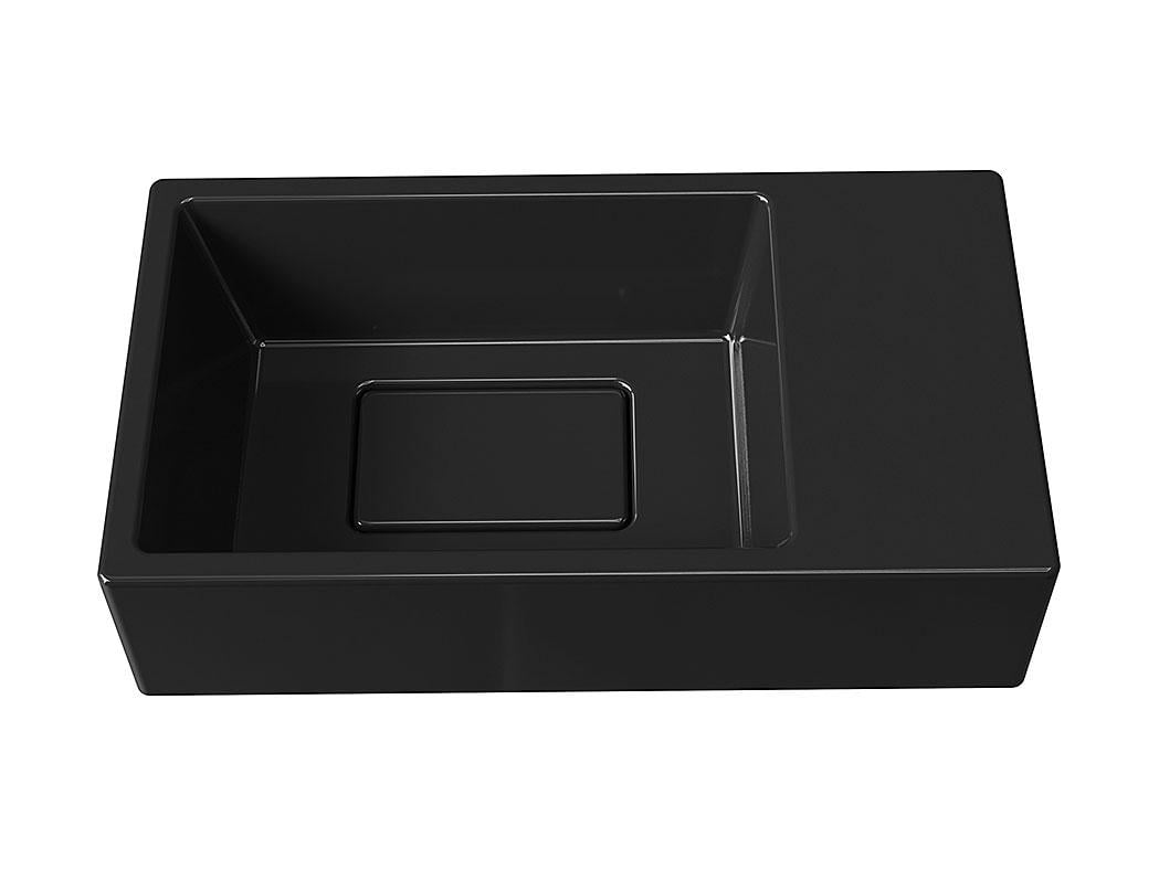 Умывальник подвесной Luxor Aldo R Black (742) - фото 4