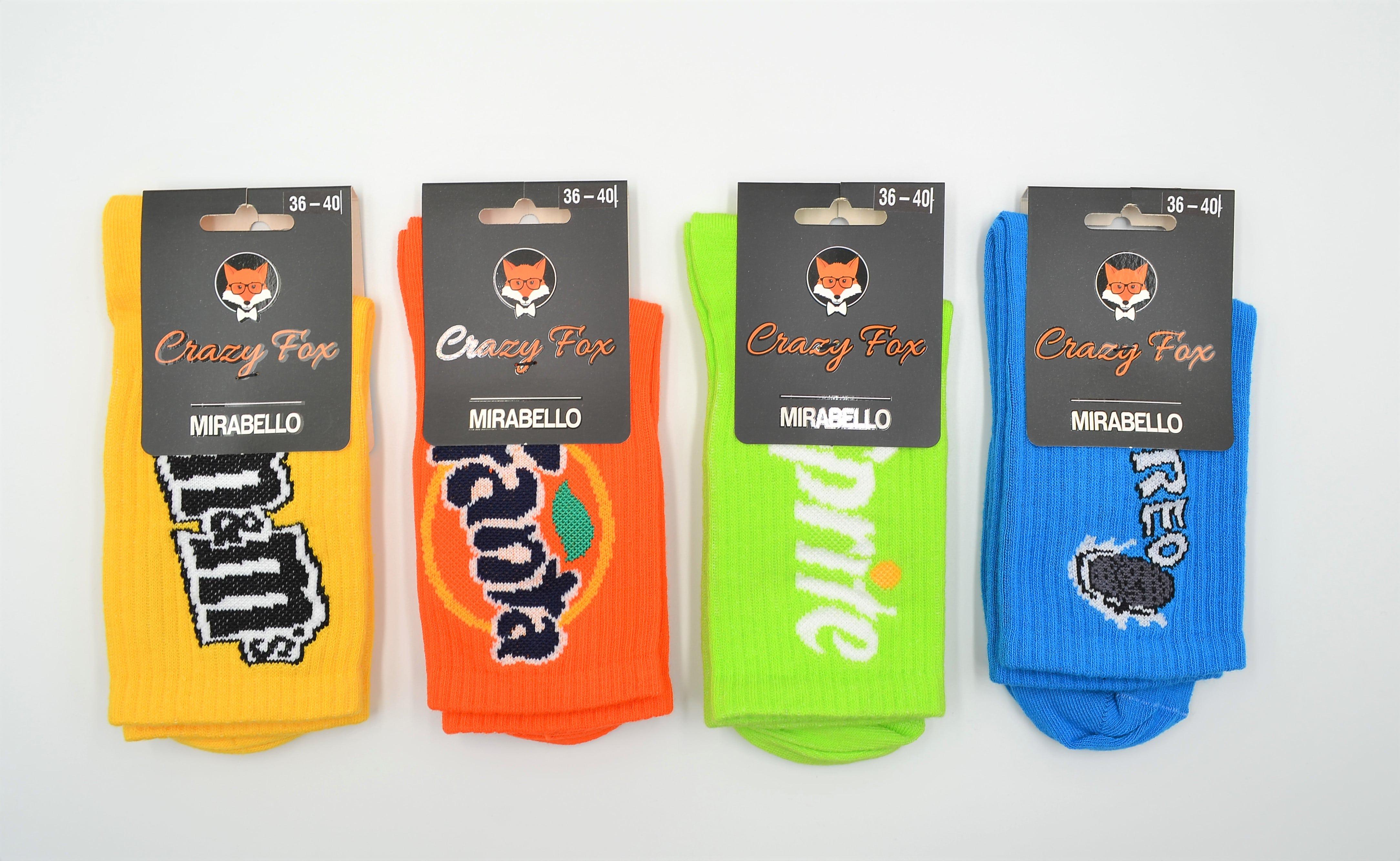 Шкарпетки універсальні демісезонні Crazy Fox 010.S242 р. 36-40 Асорті (71502)