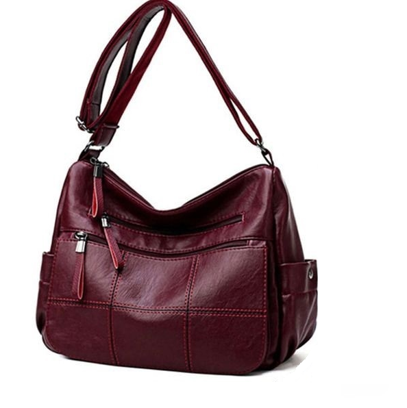 Женская сумка через плечо C00149-1 из кожи PU и Бордовый (C00149-1) Женская сумка через плечо C00149-1 из кожи PU и Бордовый (C00149-1)