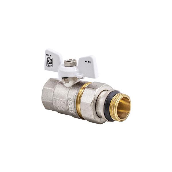 Кран с американкой KOER KR.227.W-Gi 1/2" Белый (KR0190)