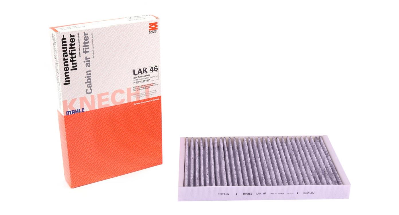 Фильтр салона KNECHT для Audi A6 1,8-2,8 benzin/1,9-2,5TDI- 05 угольный (LAK 46)