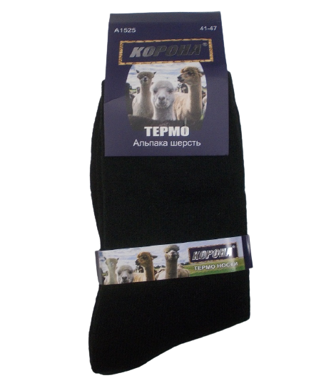 Термоноски мужские с шерсти альпаки Корона 1525 с махрой р. 41-47 Черный (1483413891) Термоноски мужские с шерсти альпаки Корона 1525 с махрой р. 41-47 Черный (1483413891)