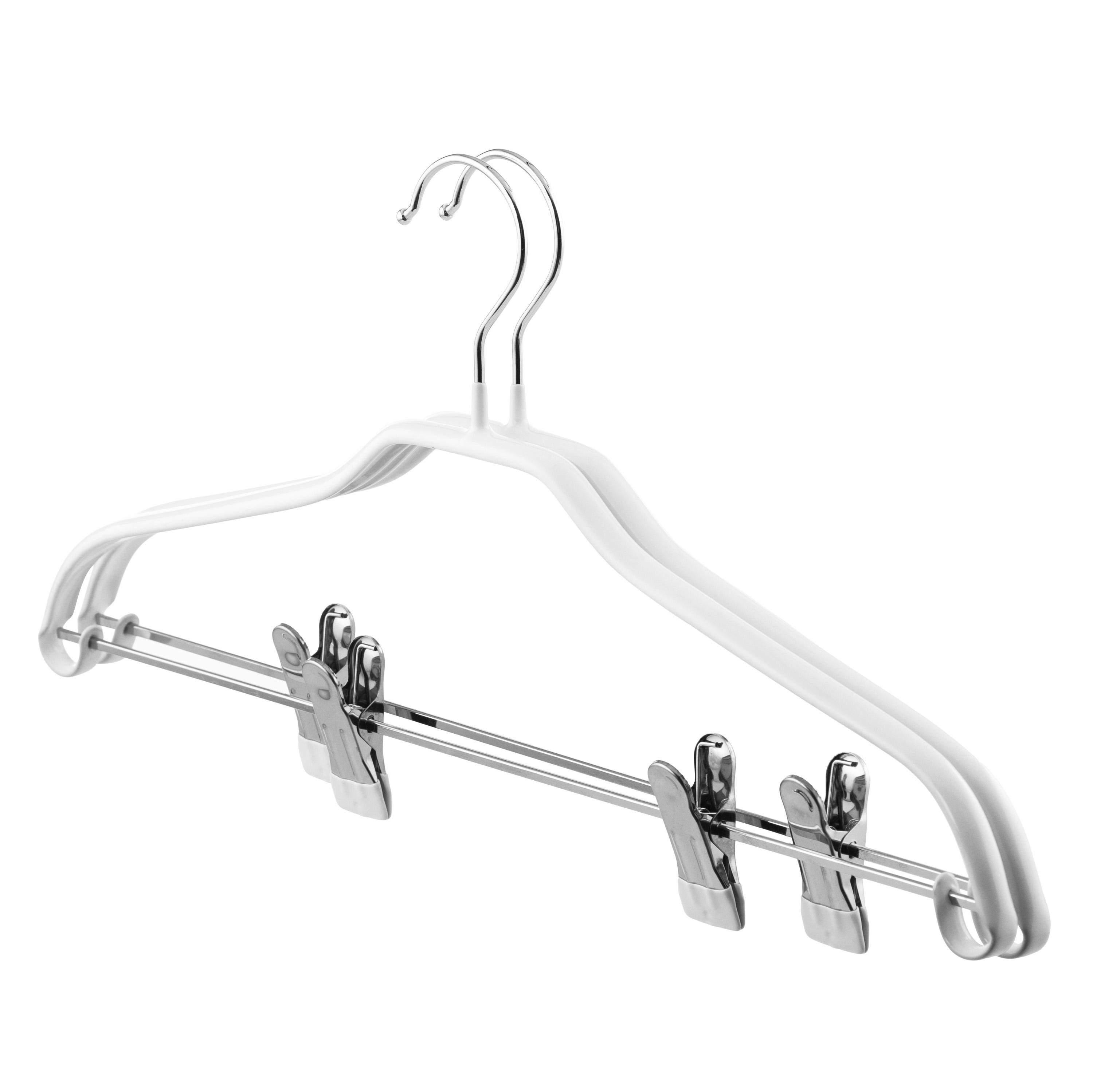 Набор вешалок с прищепками Ardesto ARHC2802WC металлические с ПВХ покрытием 42 см 2 шт. Белый
