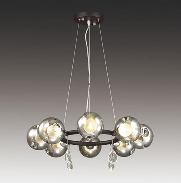 Люстра підвісна Sirius Loft на вісім плафонів G9 IP20 H288-8 24W Чорний (28687159)