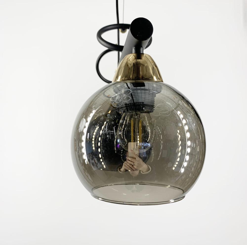 Світильник видовжений на 3 графітових плафони (YQ 307/3) - фото 3