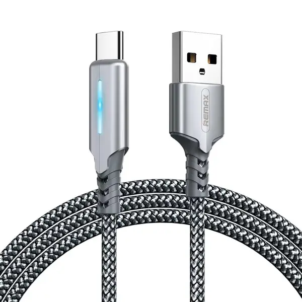 Кабель Remax RC-123a USB Type-C Gonyu 2,4 A 1 м Срібний (6972174151915)