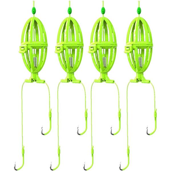 Годівниця для риболовлі на мирну рибу 4 шт. з гачками 18х11,5 мм (L00058-2) Годівниця для риболовлі на мирну рибу 4 шт. з гачками 18х11,5 мм (L00058-2)