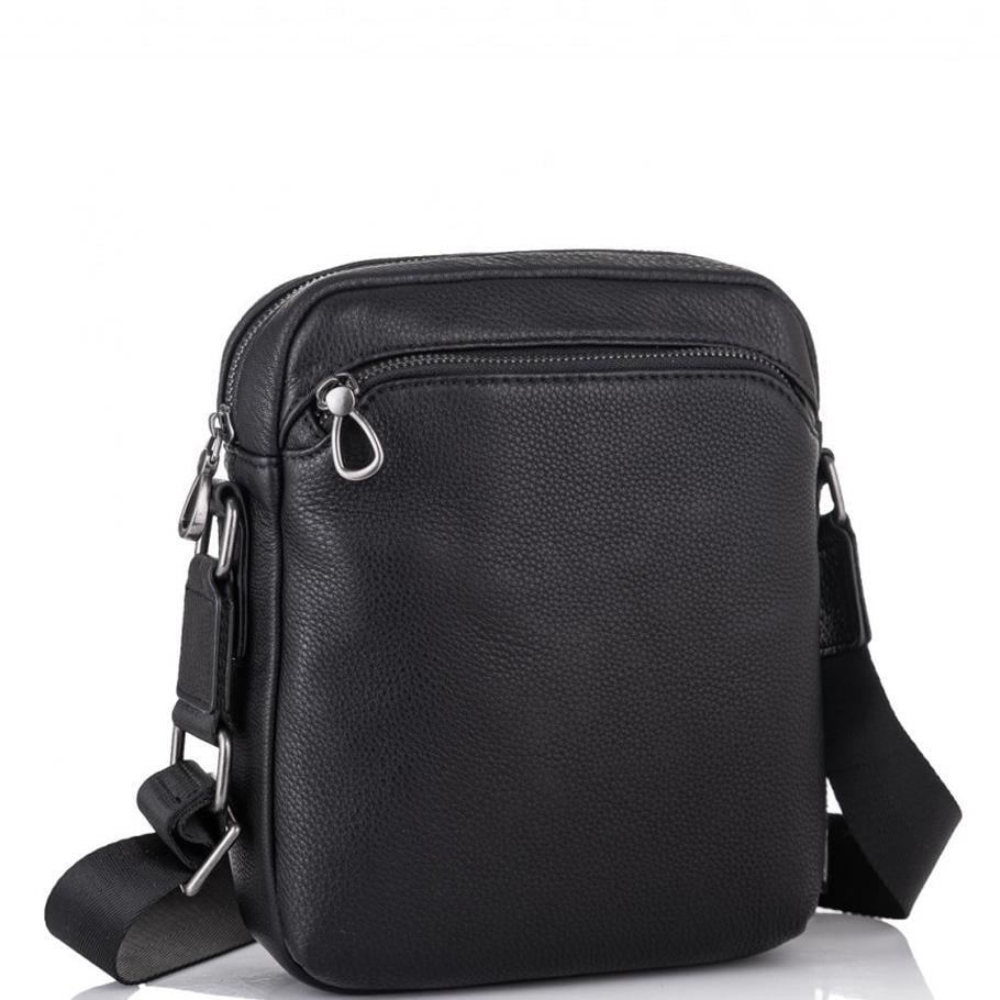 Мужская сумка через плечо Royal Bag SM8-9686-4A из натуральной кожи Черный (4472)