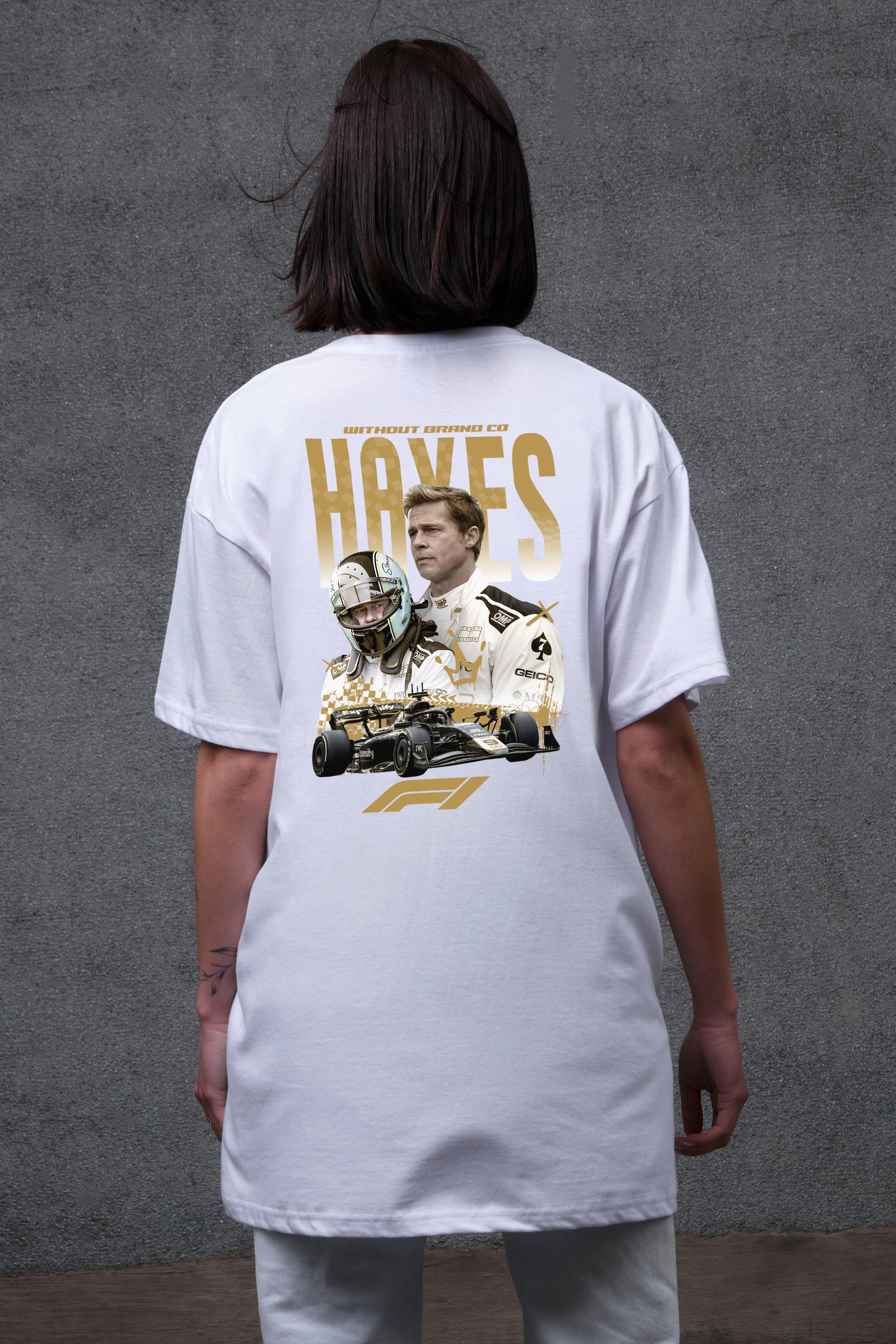 Футболка жіноча Without з принтом Hayes оверсайз S/M White (S8055235)