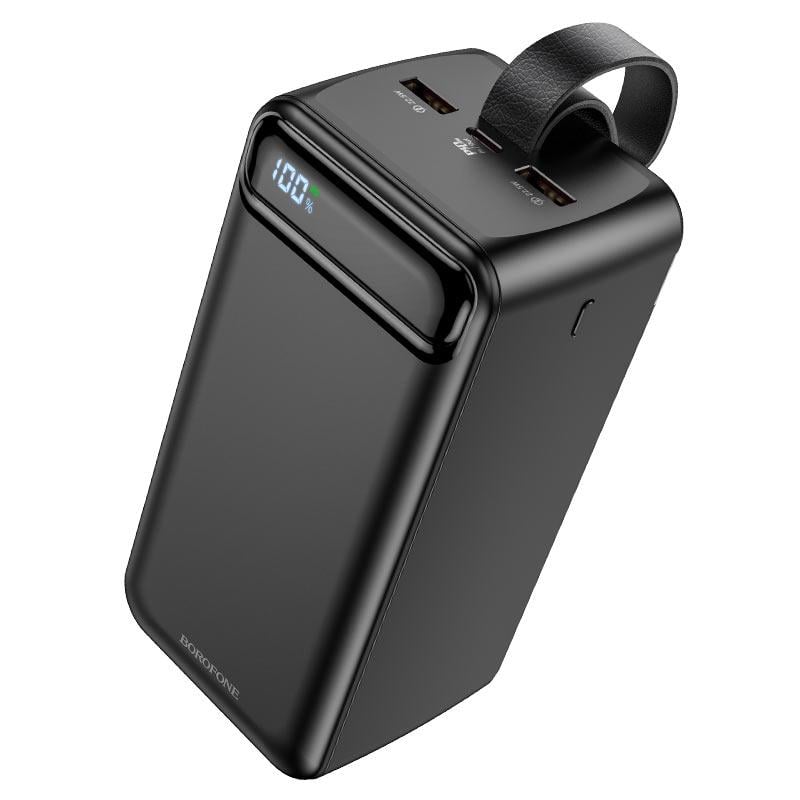 Повербанк Borofone BJ14D 50000 mAh 22,5W/PD20W із швидкою зарядкою та ліхтарем Black
