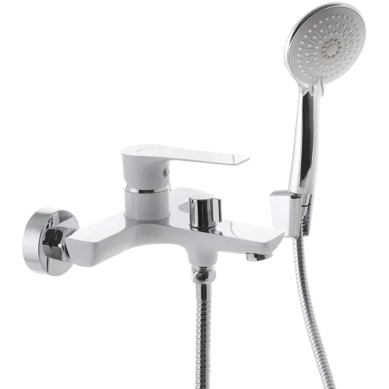 Змішувач для ванни MIXXUS Premium Eva 009 Euro з коротким виливом Білий (MI5811)