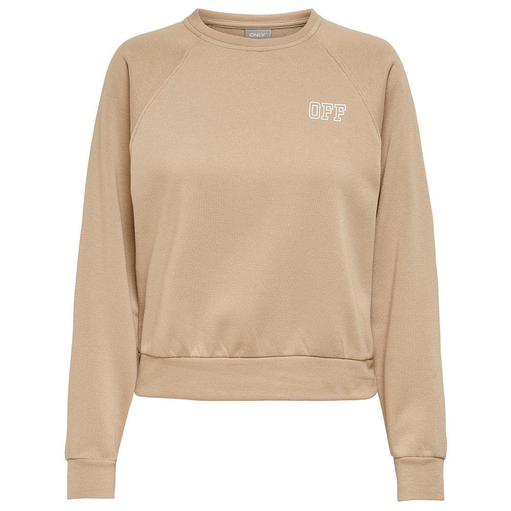 Свитшот женский Only 15244345 L Бежевый
