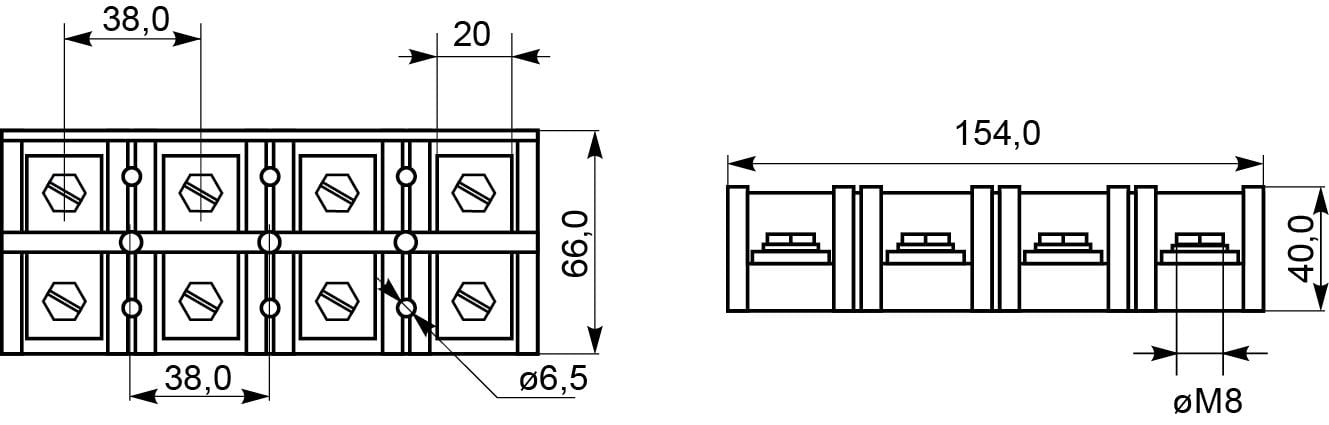 Колодка клеммная в корпусе АСКО-Укрем ТС1504 4P 150A 600V (A0130050039) - фото 3 Колодка клеммная в корпусе АСКО-Укрем ТС1504 4P 150A 600V (A0130050039) - фото 3