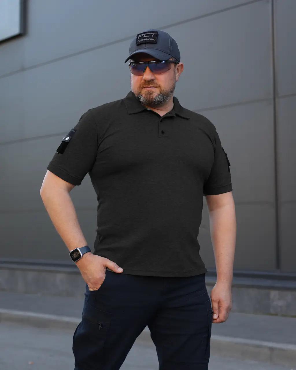 Поло FCT Design хлопок р. 48 Черный
