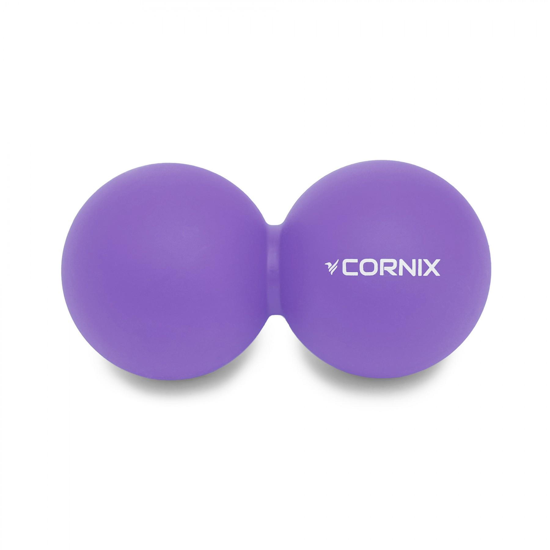 Масажний м'яч подвійний Cornix Lacrosse DuoBall XR-0114 Purple (39256)