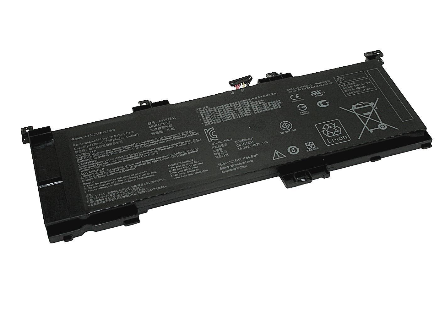 Аккумулятор для ноутбука Asus C41N1531 ROG Strix GL502VS 15,2 V 4120 mAh