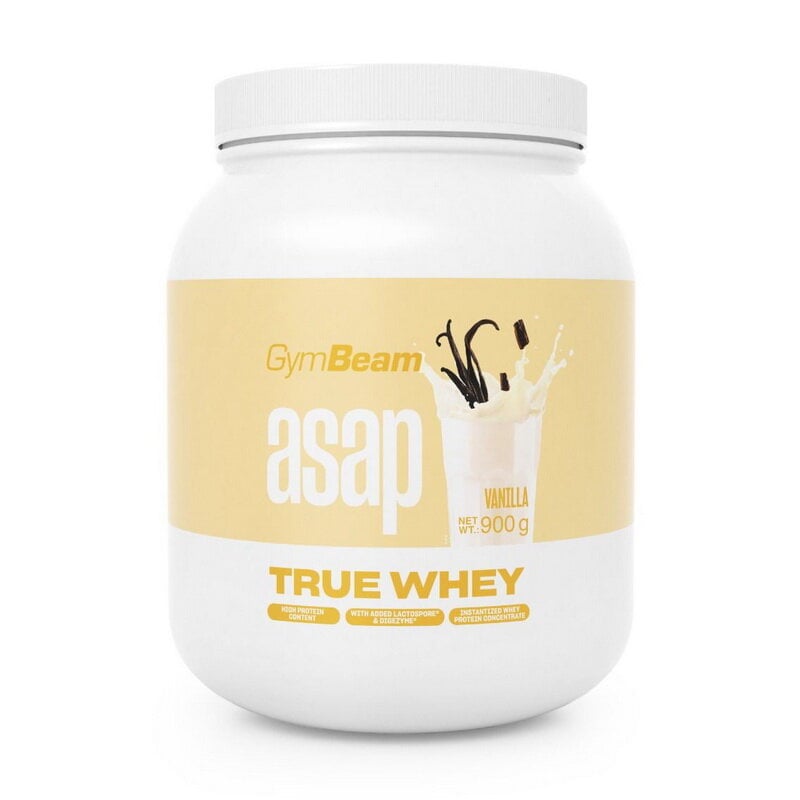 Протеин сывороточный с пробиотиком и ферментами GymBeam Asap True Whey 900 г Ваниль Протеин сывороточный с пробиотиком и ферментами GymBeam Asap True Whey 900 г Ваниль