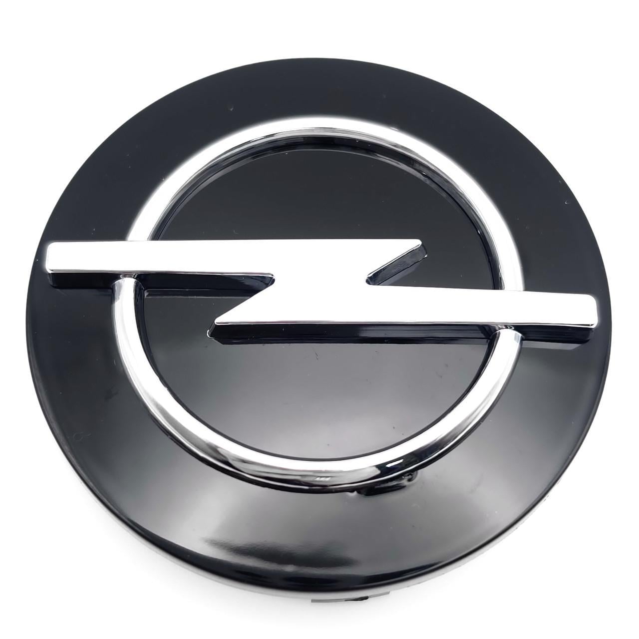 Колпачок заглушка ступицы колеса Opel 59 мм Черный/Хром (3007154362)