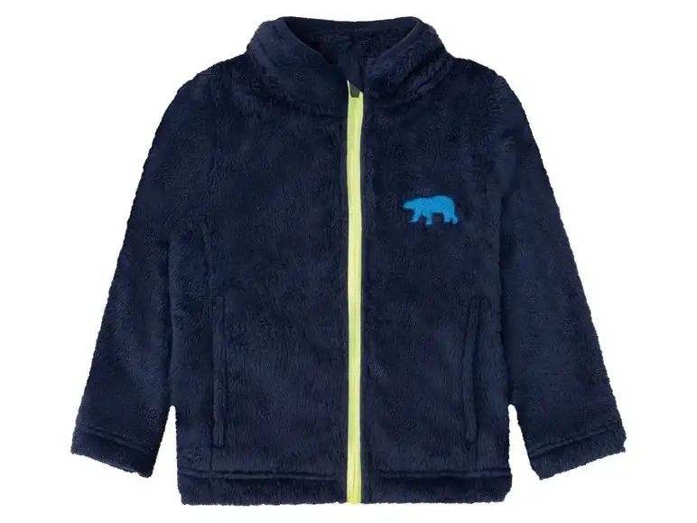 Кофта для мальчика Lupilu плюшевая 74-80 см Синий