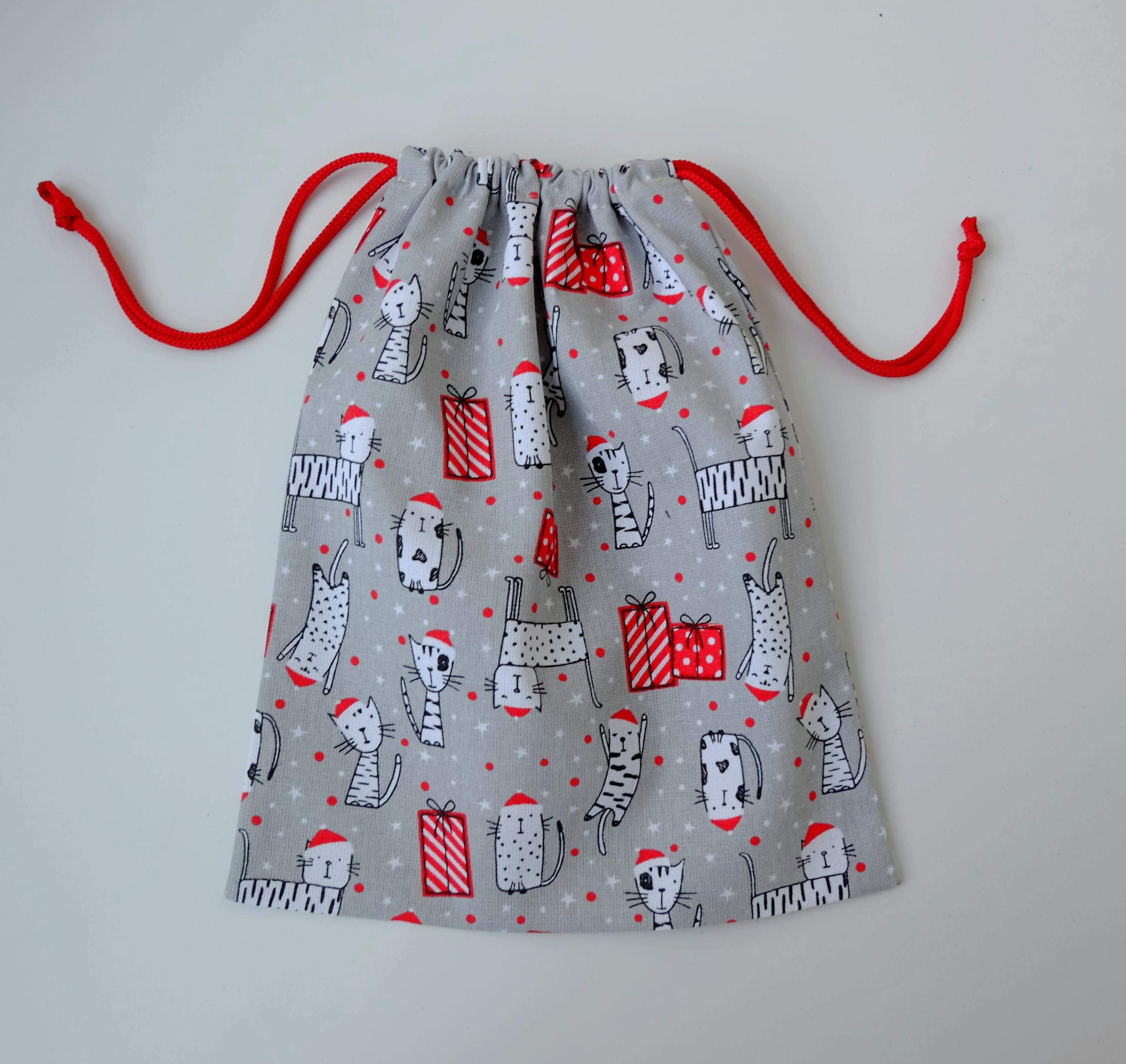 Подарунковий мішок подарунковий Новорічні коти (29682749) - фото 2