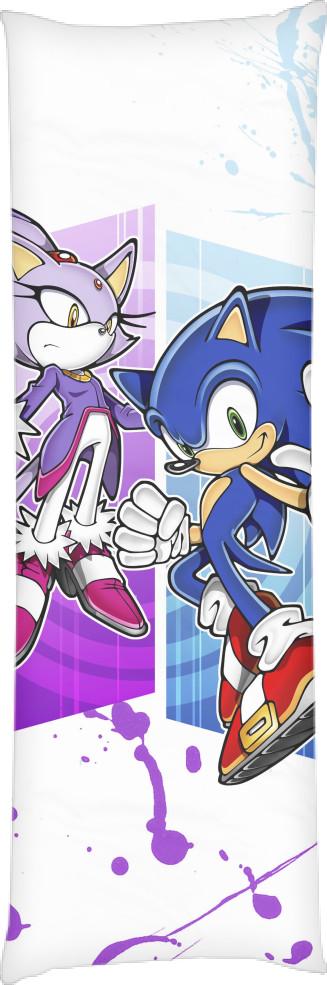 Подушка дакимакура Sonic 30 60x180 см (14100172)