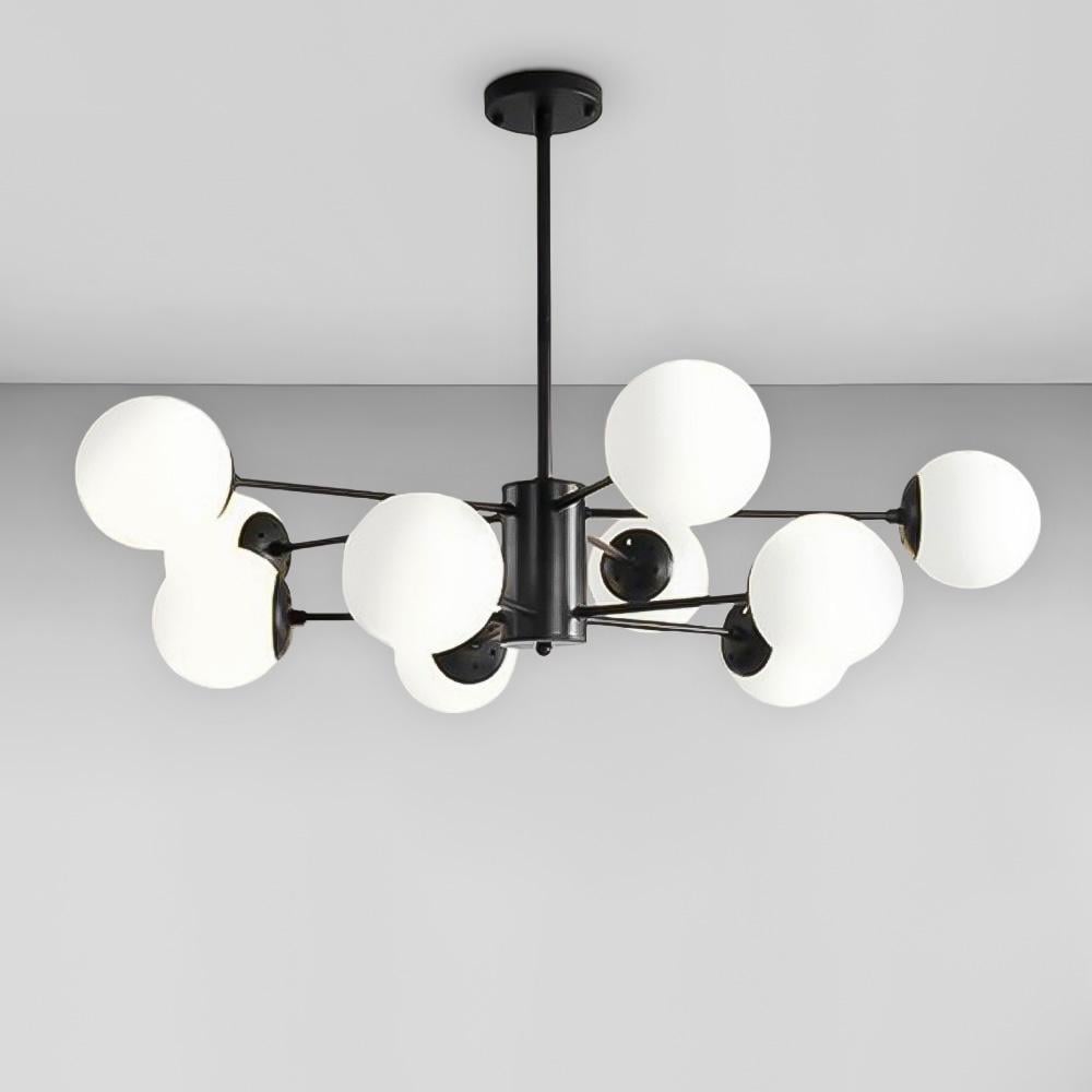 Люстра потолочная Light House LNF-17447/10 BK/WT Черный