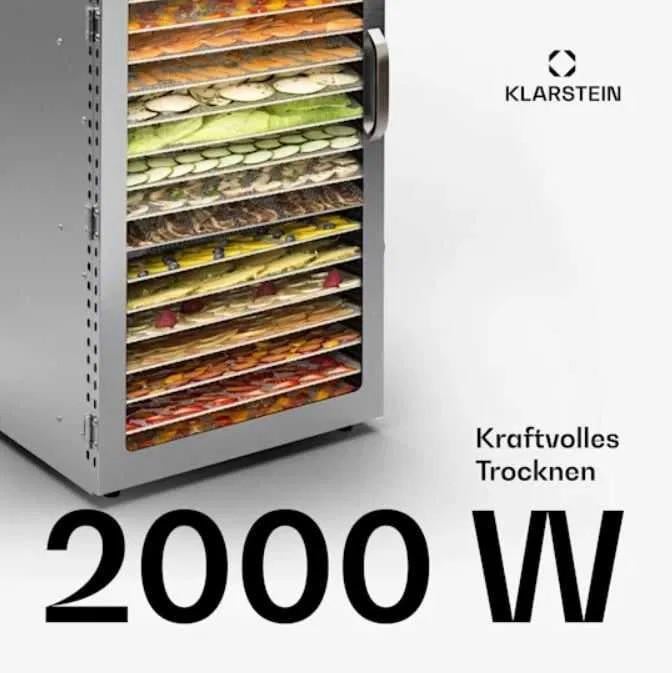 Сушка-дегідратор KLARSTEIN Captain Jerky 200 30-90°C промислова нержавіюча сталь (10045538) - фото 7
